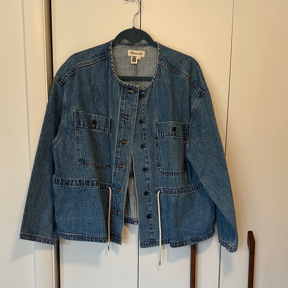 Madewell Blue Jean Jacket with Button Front